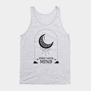 free your mind mystical moon child Tank Top